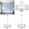 NOREL 6LT PENDANT. BLACK, ANTIQUE GOLD, NICKEL